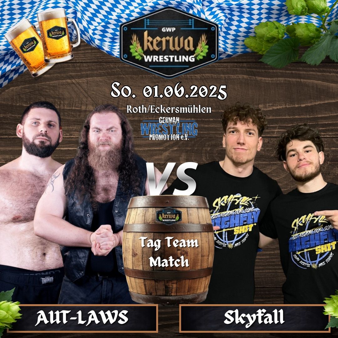 Tag Team-Action bei Kerwa-Wrestling