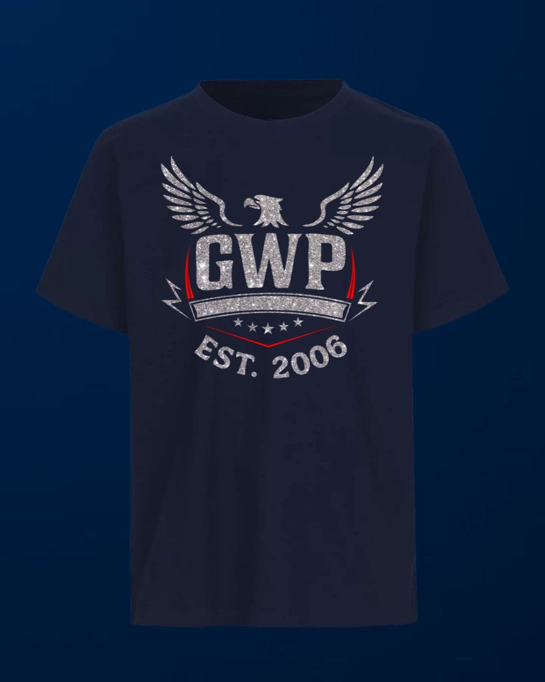 GWP T-Shirt GWP Adler - silber - navyblau