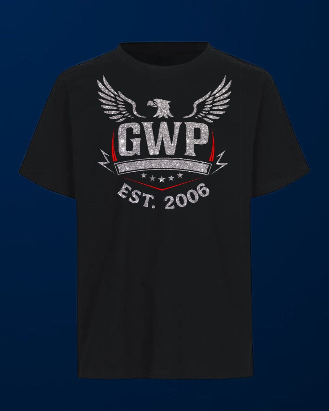 GWP T-Shirt GWP Adler - silber - schwarz